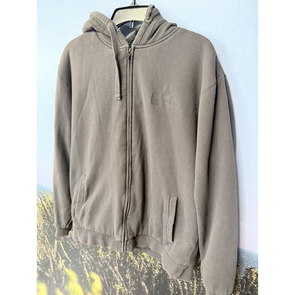 Vintage Y2K Quicksilver Sherpa Lined Plaid Full Zip Hoodie Sweater XL